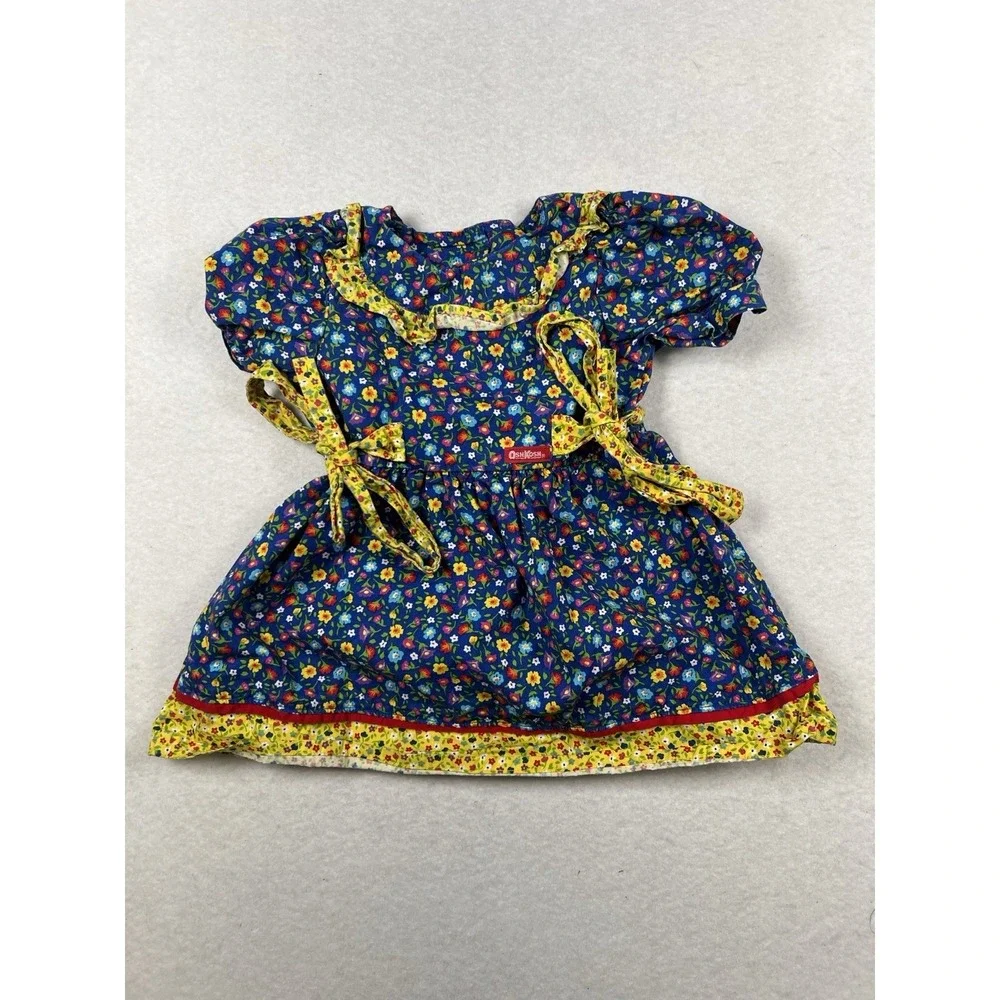 Vintage 90s OshKosh B'gosh floral cotton dress Size 2T